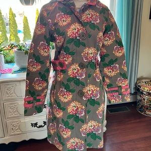 Boden floral raincoat uk size 10